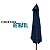 Ombrelone Central de Madeira 2,4m Diâmetro Azul Super Resistente Piscina Jardim Material de Qualidade - Imagem 6