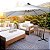 Ombrelone Lateral Estrutura Madeira Tecido Poliester 3m Branco Manivela Gigante Proteção UV Camping Praia Jardim PIscina - Imagem 10