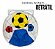 Cadeira Infantil Branca Bola Camping Praia Bebês Crianças Tema Bola Suporta 25Kg Retrátil Importway - Imagem 5