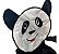Cadeira Panda Infantil Preta Camping Praia Bebês Crianças Importway Suporta Até 25Kg - Imagem 1