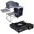 Mesa Portátil Armário Serena + Fogareiro Frontier Preto NTK para camping e pesca - Nautika NTK - Imagem 1