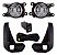 Kit Farol de Milha Auxiliar Neblina Toyota Hilux 2021 2022 2023 2024 - Imagem 3