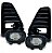 Kit Farol Milha Neblina Nissan Kicks 2021 2022 2023 2024 Led - Imagem 2