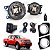 Kit Farol de Milha Triton L200 2017 à 2020 Iluminação Auxiliar Visibilidade Noturna - Imagem 1