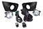 Kit Farol Auxiliar Milhas Triton L200 2011 até 2013 Moldura Preta - Imagem 4