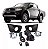 Kit Farol Auxiliar Milhas Triton L200 2011 até 2013 Moldura Preta - Imagem 1