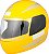 Capacete Moto Amarelo Tamanho 58 ProTork Viseira Cristal Casco Em ABS E Cinta Jugular Com Fecho Revestido Em EPS - Imagem 1