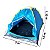 Kit 20 Barraca Camping Para 3 Pessoas Importway Cobertura Mosquiteiro Porta Dupla Bolsa de Transporte Resistente Azul - Imagem 2