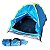 Kit 20 Barraca Camping Para 3 Pessoas Importway Cobertura Mosquiteiro Porta Dupla Bolsa de Transporte Resistente Azul - Imagem 1