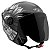 Capacete Moto Aberto New Liberty 3 Sunflower Brilhante Pro Tork Preto/Cinza Tamanho 56 Viseira Fumê - Imagem 1
