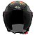 Capacete Moto Aberto New Liberty 3 Bomb Brilhante Pro Tork Preto Tamanho 58 - Imagem 2