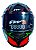 Capacete Moto Fechado FW3 GTX 43 Tamanho 58 Viseira Cristal 2mm ABS Óculos Interno Fumê Proteção UV Vermelho/Verde - Imagem 5