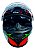 Capacete Moto Fechado FW3 GTX 43 Tamanho 58 Viseira Cristal 2mm ABS Óculos Interno Fumê Proteção UV Vermelho/Verde - Imagem 6