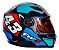Capacete Moto Fechado FW3 GTX 43 Tamanho 60 Viseira Cristal 2mm ABS Óculos Interno Fumê Proteção UV Vermelho/Azul - Imagem 3