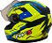 Capacete Moto Fechado GTX Fox FW3 Tamanho 60 Viseira Cristal ABS Óculos Interno Fume Amarelo/Azul - Imagem 6