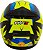 Capacete Moto Fechado GTX Fox FW3 Tamanho 58 Viseira Cristal ABS Óculos Interno Fume Amarelo/Azul - Imagem 6
