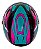 Capacete Moto Fechado GTX Fox FW3 Tamanho 60 Viseira Cristal ABS Óculos Interno Fume Azul Tiffany - Imagem 5
