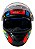 Capacete Moto Fechado GTX Fox FW3 Tamanho 60 Viseira Cristal ABS Óculos Interno Fume Laranja - Imagem 7