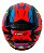 Capacete Moto Fechado GTX Fox FW3 Tamanho 56 Viseira Cristal ABS Óculos Interno Fume Laranja - Imagem 6