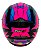 Capacete Moto Fechado GTX Fox FW3 Tamanho 58 Viseira Cristal ABS Óculos Interno Fume Rosa - Imagem 4