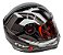 Capacete Moto Fechado GTX Fox FW3 Tamanho 60 Viseira Cristal ABS Óculos Interno Fume Grafite - Imagem 4