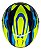 Capacete Moto Aberto FW3 X Open Up Fox 58 Viseira Cristal 2mm Óculos Interno Fume Entrada de Ar Frontal Amarelo/Azul - Imagem 5