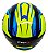 Capacete Moto Aberto FW3 X Open Up Fox 56 Viseira Cristal 2mm Óculos Interno Fume Entrada de Ar Frontal Amarelo/Azul - Imagem 7