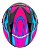 Capacete Aberto Moto FW3 X Open Up Fox Rosa Azul Com Óculos Solar Interno Fumê Viseira Cristal Tamanho 58 - Imagem 7
