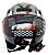 Capacete Moto Aberto FW3 X Open Up Fox 60 Viseira Cristal 2mm Óculos Interno Fume Entrada de Ar Frontal Grafite - Imagem 3