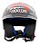 Capacete Moto Aberto FW3 X Open Up Fox 60 Viseira Cristal 2mm Óculos Interno Fume Entrada de Ar Laranja/Amarelo/Azul - Imagem 4