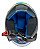 Capacete Moto Aberto FW3 X Open Up Fox 60 Viseira Cristal 2mm Óculos Interno Fume Entrada de Ar Frontal Amarelo/Azul - Imagem 8