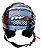 Capacete Moto Aberto Fw3 X Open Up 43 Tamanho 60 Viseira Cristal Óculos Interno Fumê ABS Vermelho/Verde - Imagem 7