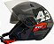 Capacete Para Moto X OPEN 43 Aberto Com Óculos Solar Interno Grafite com Preto Tamanho 60 - FW3 - Imagem 7