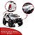 Carrinho Eletrico Infantil Toyota Hilux 12v Branca 2 Assentos Radio FM USB BT Farol Controle Remoto Buzina - Imagem 2