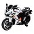 Mini Moto Eletrica 12v Branca CBR Suporta 30kg Marcha Ré Bluetooth Luzes Velocidade Máxima 3km/h Bivolt - Imagem 1