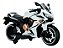 Mini Moto Eletrica 12v Branca CBR Suporta 30kg Marcha Ré Bluetooth Luzes Velocidade Máxima 3km/h Bivolt - Imagem 4