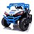 Carrinho Eletrico UTV 12v Azul Controle Remoto Som USB Farol Luzes - Imagem 2