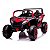 Mini Buggy Vermelho 24v Importway com Rodas em EVA e Bancos em Couro 2 Assentos BT MP3 USB Luz Led Buzina - Imagem 1
