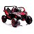Mini Buggy Vermelho 24v Importway com Rodas em EVA e Bancos em Couro 2 Assentos BT MP3 USB Luz Led Buzina - Imagem 6