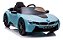 Carrinho Elétrico BMW I8 12v Azul Suporta 30kg Controle Remoto Velocidade Max 5km/h Luz Som Banco de Couro - Imagem 4