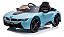 Carrinho Elétrico BMW I8 12v Azul Suporta 30kg Controle Remoto Velocidade Max 5km/h Luz Som Banco de Couro - Imagem 2