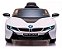 Carrinho Elétrico BMW I8 12v Branco Suporta 30kg Controle Remoto Velocidade Max 5km/h Luz Som Banco de Couro - Imagem 6