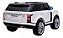 Mini Carro Elétrico Branco Rand Rover 24V 2 Assentos Rádio MP3 Buzina Farol LED Velocidade 5km/h - Imagem 9