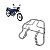 Suporte Bagageiro Titan 125 1995-1999 Modelo Sansão Pro Tork Aço Maciço Cromado - Imagem 1