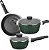 Conjunto de Panelas Carmela Garden 3 Peças Verde 8482 MTA Ceramic Flon Antiaderentes - Imagem 1