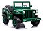 Mini Jipe Willys Infantil 24v Rodas em EVA e Bancos em Couro BW297 Verde - Imagem 1