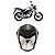 Farol Completo Suporte Aranha Fan 160 Prata Metalico Ano 2023 - Imagem 1