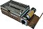 Fogareiro Churrasqueira Horizontal GrillMaster Prata Aço Inox Camping Pescaria - Guepardo - Imagem 4