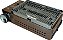 Fogareiro Churrasqueira Horizontal GrillMaster Prata Aço Inox Camping Pescaria - Guepardo - Imagem 5