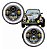 Par Farol Led Constelation VUC 3/4 Kombi Fusca 7 Polegadas Angel Eyes - Imagem 3